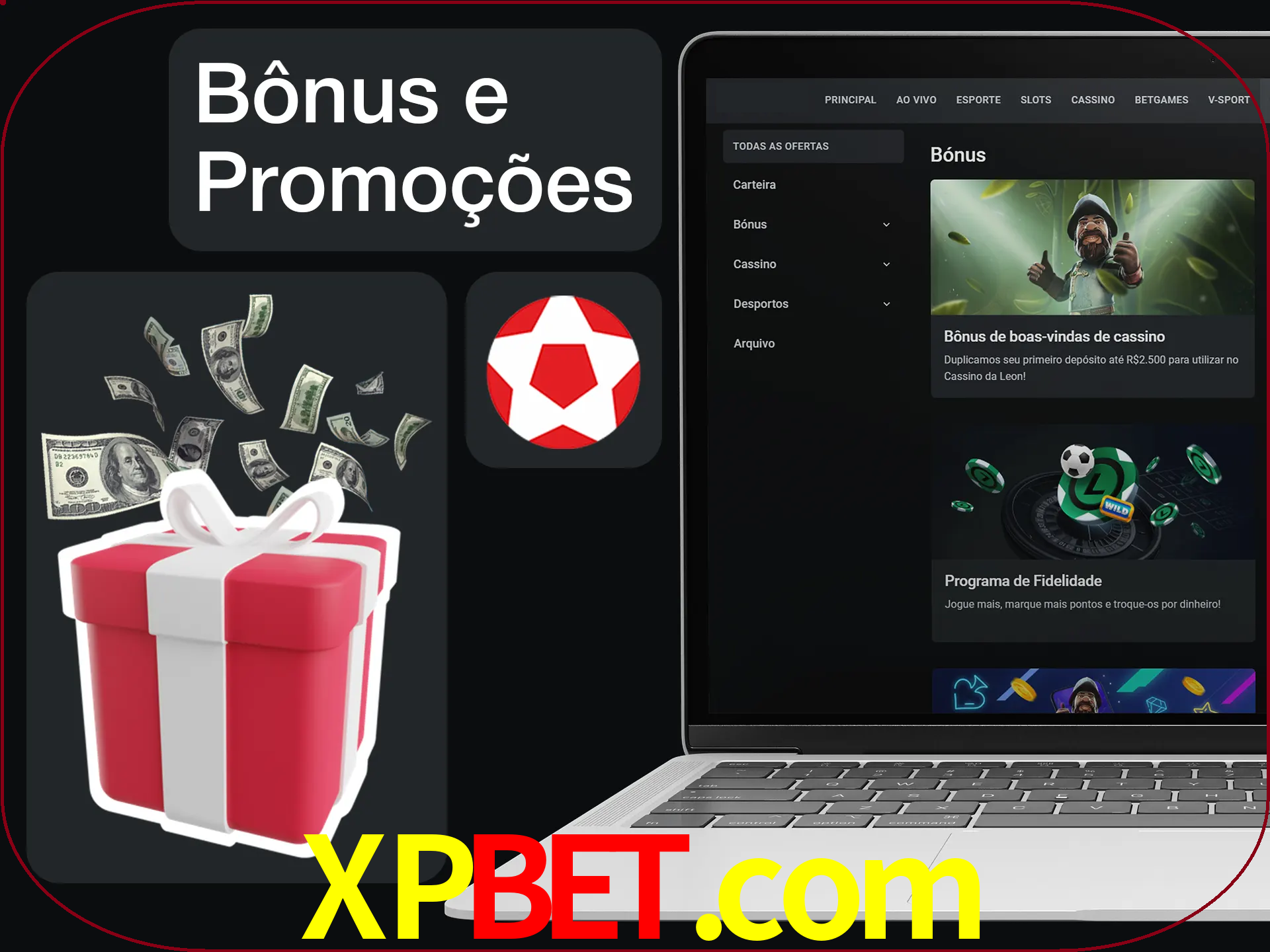 Verifique se há novos bônus e promoções.